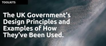 The UK Government's Design Principles and Examples of How They've Been Used.
