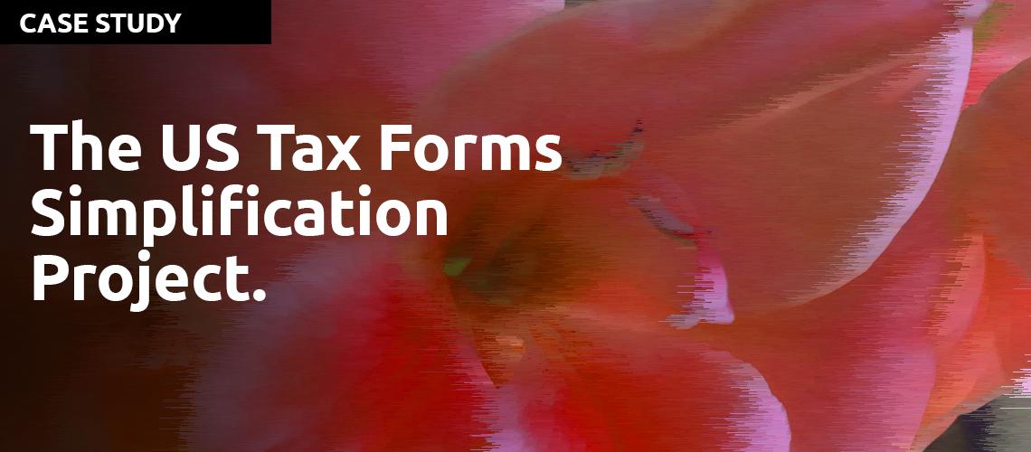 The US Tax Forms Simplification Project